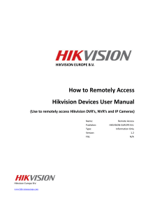 How to Remote Access HIKVISION Devices