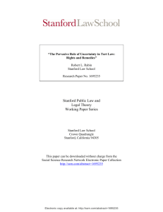 Stanford Public Law and Legal Theory Working Paper Series