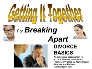 Marital Dissolution PowerPoint Slides