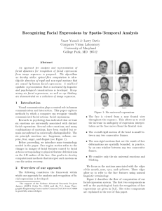 Recognizing Facial Expressions by Spatio