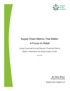 A Focus on Retail - Supply Chain Insights