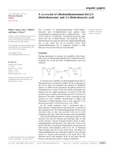 A co-crystal of ethylenediammonium bis(3,5