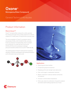 Oxone monopersulfate compound - General Technical Attributes