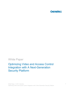 Optimizing Video and Access Control Integration