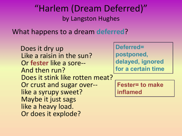  Harlem Dream Deferred 