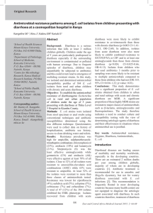 Antimicrobial resistance patterns(3)