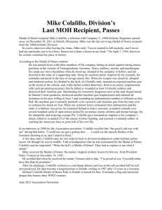 Last MOH Receipient Passes - George C. Marshall Foundation