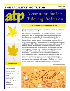 November - Association for the Tutoring Profession