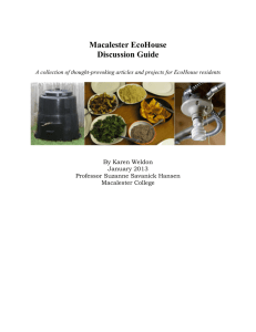 Macalester EcoHouse Discussion Guide