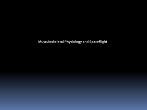 Musculoskeletal Physiology and Spaceflight