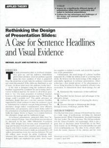 A Case for Sentence Headlines and Visual Evidence