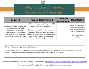 Wayne State University: Department of Mathematics