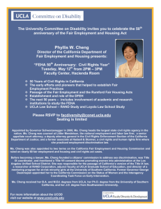 Phyllis W. Cheng - UCLA Committee on Disability