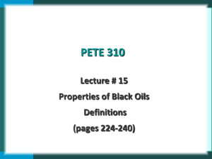 PETE 310 - Petroleum Engineering