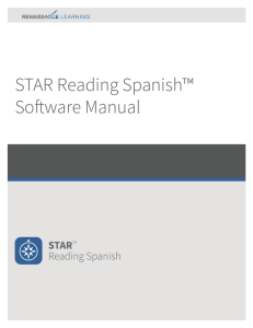 STAR Reading Spanish™ Software Manual