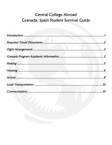 Central College Abroad Granada, Spain Student Survival Guide