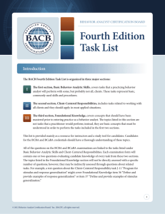 Fourth Edition Task List