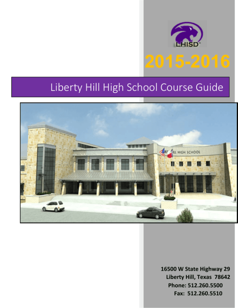 Liberty Hill High School Course Guide