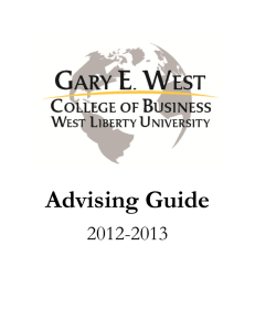 Advising Guide - West Liberty University