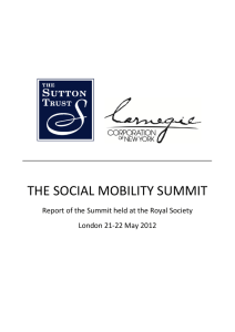 the social mobility summit