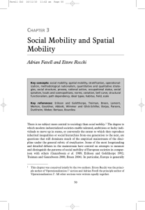 Social Mobility and Spatial Mobility