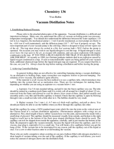 Vacuum Distillation - Research website of Prof. Yves Rubin