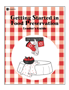 Getting Started in Food Preservation - WSU Extension 4