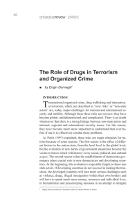 The Role of Drugs in Terrorism and Organized Crime