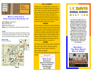 UC Davis Meat Lab - Department of Animal Science