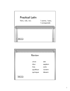 Practical Latin