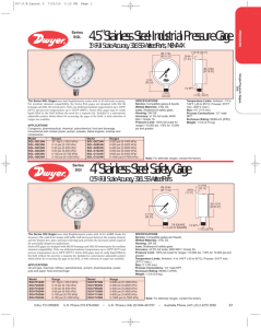 4˝ Stainless Steel Safety Gage