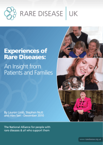 Experiences of Rare Diseases: An Insight from