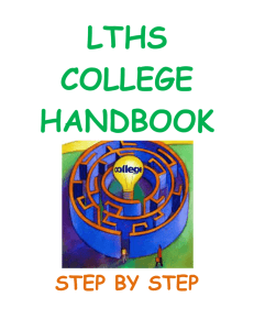 2014-15 College Handbook - Lyons Township High School
