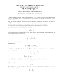 PHY6426/Fall 2007: CLASSICAL MECHANICS HOMEWORK