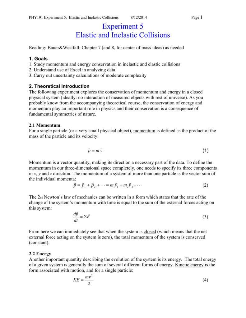 phy191-experiment-5-elastic-and-inelastic-collisions