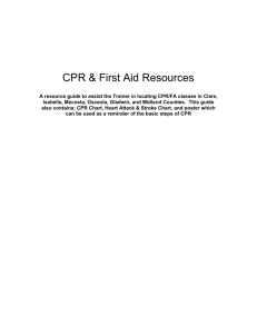 CPR & First Aid Resources - Community Mental Health for Central