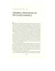 general principles of psychodynamics