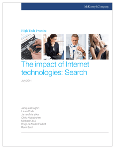 The impact of Internet technologies: Search