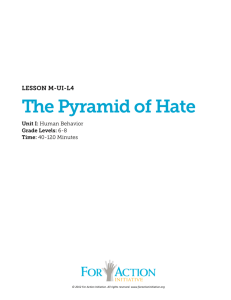 The Pyramid of Hate - For Action Initiative