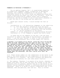 D&C 1 - LDS Gospel Doctrine Class Index