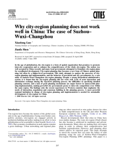 Why city-region planning does not work well in China: The case of