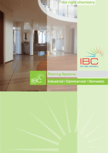 the right chemistry - IBC Irish building chemicals