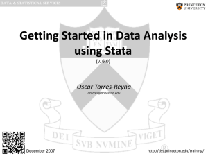 Stata Tutorial - Data and Statistical Services