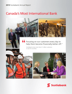 2013 Scotiabank Annual Report