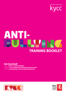 Anti bullying training booklet