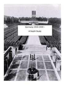 Germany 1919-1939 – A Depth Study