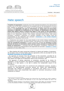 Hate speech - European Court of Human Rights