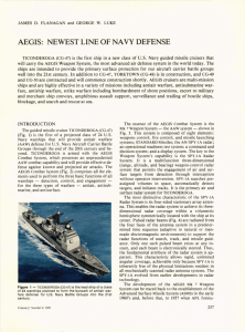 aegis: newest line of navy defense