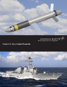Guided Projectile for the US Navy 5-inch US Navy