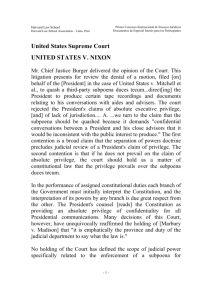 United States v. Nixon - HLSA-Peru